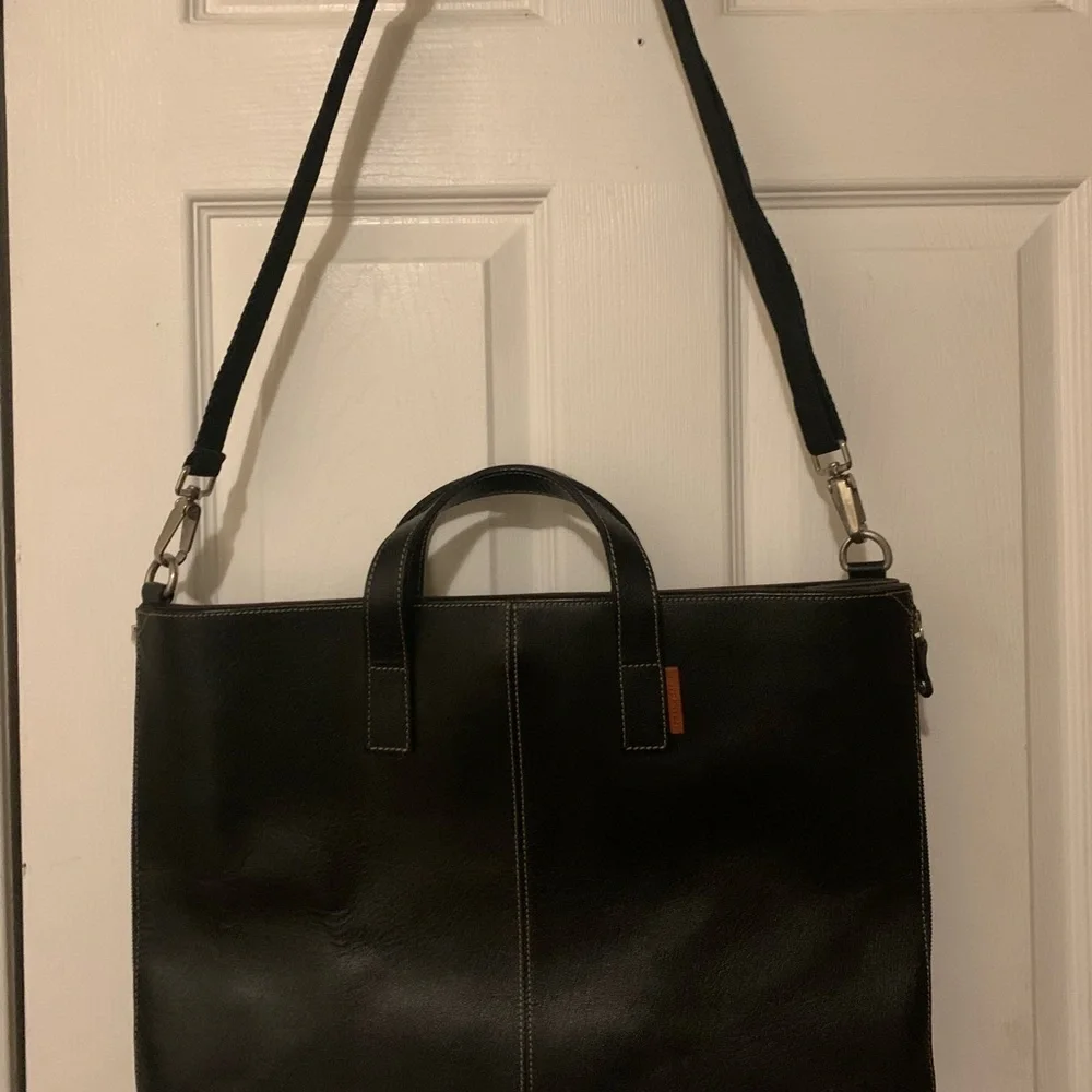 Frank Daniel Black Leather Men's Bag